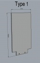 Light-Blade Type 1 inkl. Halter (55mm Aufnahme)